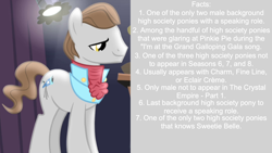 Size: 1920x1080 | Tagged: safe, edit, edited screencap, screencap, character:star gazer, species:earth pony, species:pony, episode:for whom the sweetie belle toils, facts, male, solo, stallion, text