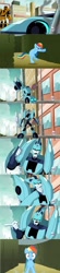 Size: 1264x5740 | Tagged: safe, edit, edited screencap, screencap, character:rainbow dash, species:pegasus, species:pony, episode:the return of harmony, g4, my little pony: friendship is magic, blurr, bumblebee, comic, crossover, female, mare, screencap comic, transformers, transformers animated