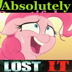 Size: 433x431 | Tagged: safe, edit, edited screencap, screencap, character:pinkie pie, my little pony: the movie (2017), caption, cropped, expand dong, exploitable meme, female, image macro, insanity, meme, solo