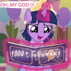 Size: 700x700 | Tagged: safe, edit, edited screencap, screencap, character:twilight sparkle, character:twilight sparkle (alicorn), species:alicorn, species:pony, episode:the last problem, g4, my little pony: friendship is magic, balloon, book, clothing, coronation dress, cropped, crown, dress, female, jewelry, regalia, second coronation dress, solo