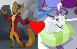 Size: 1022x654 | Tagged: safe, edit, edited screencap, screencap, character:capper dapperpaws, character:opalescence, species:abyssinian, species:anthro, episode:camping must-haves, g4, my little pony: equestria girls, my little pony: the movie (2017), my little pony:equestria girls, spoiler:eqg series (season 2), cat, cropped, female, male, opalcapper, pillow, shipping, shipping domino, straight