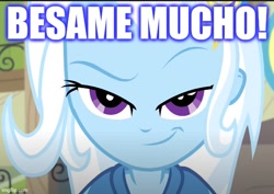Size: 613x435 | Tagged: safe, edit, edited screencap, screencap, character:trixie, equestria girls:forgotten friendship, g4, my little pony: equestria girls, my little pony:equestria girls, caption, image macro, spanish, text
