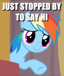 Size: 588x694 | Tagged: safe, edit, edited screencap, screencap, character:rainbow dash, species:pegasus, species:pony, caption, cropped, episode needed, female, image macro, rhyme, solo, text