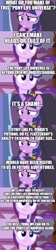 Size: 500x2240 | Tagged: safe, edit, edited screencap, screencap, character:starlight glimmer, character:twilight sparkle, character:twilight sparkle (alicorn), species:alicorn, species:pony, comic, implied fluttershy, implied pinkie pie, implied pony life, screencap comic
