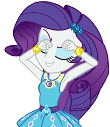 Size: 864x994 | Tagged: safe, edit, edited screencap, screencap, character:rarity, my little pony:equestria girls, armpits, female, not a vector, simple background, solo, white background