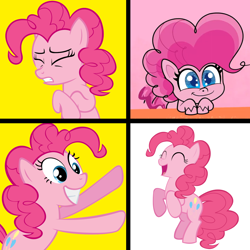Size: 1300x1300 | Tagged: safe, edit, edited screencap, screencap, character:pinkie pie, species:earth pony, species:pony, episode:princess probz, g4.5, my little pony: pony life, my little pony:pony life, spoiler:pony life s01e01, drama, female, mare, meme, op can't let go, op is a duck, pony life drama