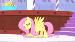 Size: 1920x1080 | Tagged: safe, edit, edited screencap, screencap, character:fluttershy, species:pegasus, species:pony, episode:green isn't your color, g4, my little pony: friendship is magic, animated, female, meme, shitposting, solo, sound, terraria, webm