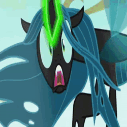 Size: 640x640 | Tagged: safe, edit, edited screencap, screencap, character:queen chrysalis, episode:a canterlot wedding, episode:frenemies, episode:the beginning of the end, episode:to where and back again, g4, my little pony: friendship is magic, animated, error, former queen chrysalis, glitch, meme, sound, that is a bug!, video, webm