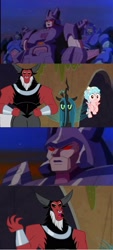 Size: 1264x2800 | Tagged: safe, edit, edited screencap, screencap, character:cozy glow, character:lord tirek, character:queen chrysalis, episode:frenemies, g4, my little pony: friendship is magic, cyclonus, decepticon, scourge, sweeps, transformers, transformers generation 1