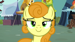 Size: 2000x1125 | Tagged: safe, edit, edited screencap, screencap, character:carrot top, character:golden harvest, episode:it isn't the mane thing about you, g4, my little pony: friendship is magic, bedroom eyes, female, lidded eyes, looking at you, solo