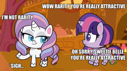 Size: 1200x667 | Tagged: safe, edit, edited screencap, screencap, character:potion nova, character:twilight sparkle, species:alicorn, species:pony, episode:all that jitters, g4.5, my little pony: pony life, my little pony:pony life, spoiler:pony life s01e24, caption, female, image macro, mare, mistaken identity, text, treehouse logo