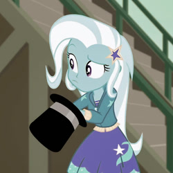 Size: 611x611 | Tagged: safe, edit, edited screencap, screencap, character:trixie, species:eqg human, g4, my little pony:equestria girls, female, solo