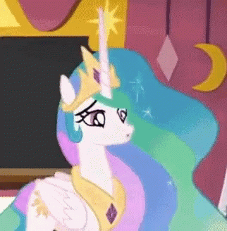 Size: 322x328 | Tagged: safe, edit, edited screencap, screencap, character:princess celestia, species:alicorn, species:pony, g4, animated, content-aware scale, female, gif, mare