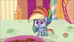 Size: 854x480 | Tagged: safe, edit, edited screencap, screencap, character:pinkie pie, character:rainbow dash, species:earth pony, species:pegasus, species:pony, episode:zound off, g4.5, my little pony: pony life, my little pony:pony life, spoiler:pony life s01e29, animated, female, mare, sound, sound edit, the singing nun, treehouse logo, webm