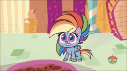 Size: 854x480 | Tagged: safe, edit, edited screencap, screencap, character:pinkie pie, character:rainbow dash, species:earth pony, species:pegasus, species:pony, episode:zound off, g4.5, my little pony: pony life, my little pony:pony life, spoiler:pony life s01e29, animated, asdfmovie, female, gay, male, mare, sound, sound edit, webm
