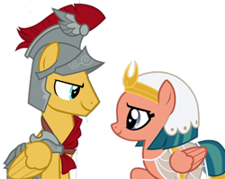 Size: 2048x1634 | Tagged: safe, edit, edited screencap, screencap, character:flash magnus, character:somnambula, species:pegasus, species:pony, ship:magnambula, g4, >:), background removed, female, looking at each other, male, mare, not a vector, shipping, simple background, sitting, stallion, straight, transparent background