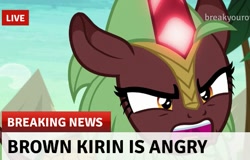 Size: 541x346 | Tagged: safe, edit, edited screencap, screencap, character:cinder glow, character:summer flare, episode:sounds of silence, g4, my little pony: friendship is magic, angry, break your own news, breaking news, imminent nirik