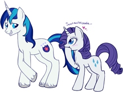 Size: 636x472 | Tagged: safe, artist:lulubell, character:rarity, character:shining armor, ship:rariarmor, female, male, shining armor gets all the mares, shipping, simple background, straight, transparent background