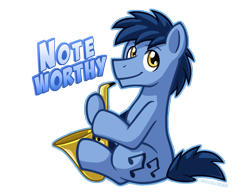 Size: 1276x992 | Tagged: safe, artist:bcpony, character:blues, character:noteworthy, species:earth pony, species:pony, male, musical instrument, saxophone, simple background, solo, stallion, transparent background