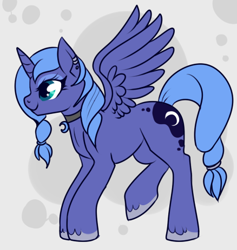 Size: 438x463 | Tagged: safe, artist:lulubell, character:princess luna, alternate hairstyle, female, s1 luna, solo