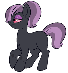 Size: 418x449 | Tagged: safe, artist:lulubell, oc, oc only, oc:gloom, changeling hybrid, hybrid, simple background, solo, transparent background