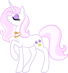 Size: 413x445 | Tagged: safe, artist:lulubell, character:fleur-de-lis, female, necklace, raised hoof, simple background, solo, transparent background