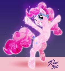 Size: 900x988 | Tagged: safe, artist:tsitra360, character:pinkie pie, crystallized