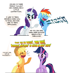 Size: 1596x1692 | Tagged: safe, artist:boulderthedragon, character:applejack, character:rainbow dash, character:rarity, character:twilight sparkle, singing