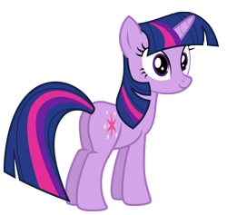 Size: 4250x4033 | Tagged: safe, artist:estories, character:twilight sparkle, character:twilight sparkle (unicorn), species:pony, species:unicorn, absurd resolution, butt, female, simple background, smiling, solo, transparent background, twibutt, vector