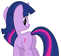 Size: 4000x3691 | Tagged: safe, artist:estories, character:twilight sparkle, character:twilight sparkle (unicorn), species:pony, species:unicorn, butt, female, plot, simple background, solo, transparent background, twibutt, vector