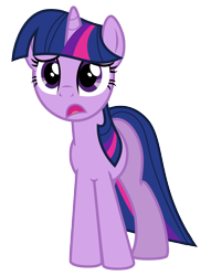 Size: 3056x4000 | Tagged: safe, artist:estories, character:twilight sparkle, character:twilight sparkle (unicorn), species:pony, species:unicorn, female, sad, simple background, solo, transparent background, vector, worried