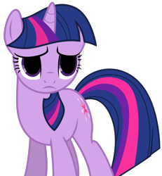 Size: 5864x6355 | Tagged: safe, artist:estories, edit, editor:pontology, character:twilight sparkle, absurd resolution, big eyes, empty eyes, female, no catchlights, simple background, solo, transparent background, vector, worried