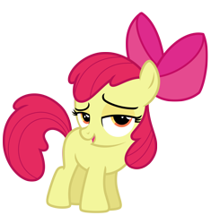 Size: 5796x6161 | Tagged: safe, artist:estories, character:apple bloom, species:pony, absurd resolution, female, lidded eyes, simple background, solo, transparent background, vector