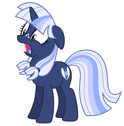 Size: 8360x8506 | Tagged: safe, artist:estories, oc, oc only, oc:silverlay, species:pony, species:unicorn, absurd resolution, blue tongue, female, mare, open mouth, simple background, solo, transparent background, umbra pony, vector
