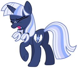 Size: 8078x7046 | Tagged: safe, artist:estories, oc, oc only, oc:silverlay, species:pony, species:unicorn, absurd resolution, blue tongue, eyes closed, female, mare, plot, simple background, solo, transparent background, umbra pony, vector