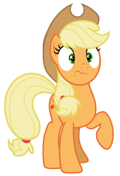 Size: 5303x7750 | Tagged: safe, artist:estories, character:applejack, species:pony, :s, absurd resolution, female, simple background, solo, transparent background, vector, wavy mouth