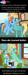 Size: 532x1398 | Tagged: safe, artist:estories, edit, edited screencap, screencap, character:pinkie pie, character:rainbow dash, character:zephyr breeze, species:pegasus, species:pony, episode:flutter brutter, g4, my little pony: friendship is magic, female, headcannon, headcanon, male, mare, shipping, shipping denied, stallion, straight, zephdash