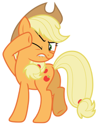 Size: 5497x7000 | Tagged: safe, artist:estories, character:applejack, species:pony, absurd resolution, female, simple background, solo, transparent background, vector