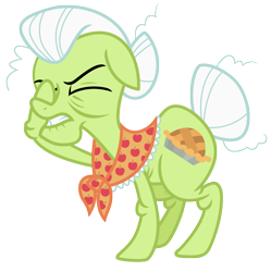 Size: 5567x5584 | Tagged: safe, artist:estories, character:granny smith, species:pony, absurd resolution, facehoof, female, simple background, solo, transparent background