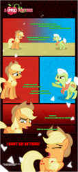 Size: 1919x4225 | Tagged: safe, artist:estories, character:applejack, character:granny smith, species:earth pony, species:pony, comic:a(pple)ffection, comic, dialogue, female, grandmother, grandmother and grandchild