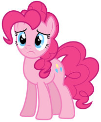 Size: 4974x6000 | Tagged: safe, artist:estories, character:pinkie pie, species:earth pony, species:pony, absurd resolution, female, frown, mare, simple background, solo, transparent background, vector