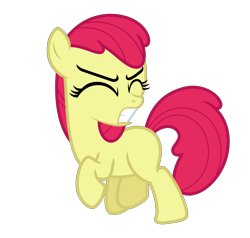 Size: 5533x5258 | Tagged: safe, artist:estories, edit, editor:slayerbvc, character:apple bloom, species:earth pony, species:pony, absurd resolution, accessory-less edit, female, filly, missing accessory, simple background, solo, transparent background, vector, vector edit