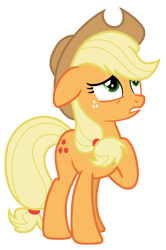 Size: 4832x7297 | Tagged: safe, artist:estories, character:applejack, species:pony, absurd resolution, clothing, female, hat, simple background, solo, transparent background, vector