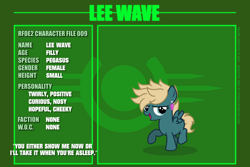 Size: 6000x4000 | Tagged: safe, artist:estories, oc, oc:lee wave, species:pegasus, species:pony, fallout equestria, absurd resolution, female, filly, revenant — fallout equestria 2, solo