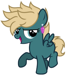 Size: 4427x4894 | Tagged: safe, artist:estories, oc, oc only, oc:lee wave, species:pegasus, species:pony, absurd resolution, female, filly, simple background, solo, transparent background, vector