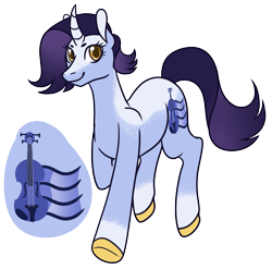 Size: 1461x1443 | Tagged: safe, artist:eonionic, manebooru original, oc, oc only, oc:smooth blues, species:pony, species:unicorn, series:who we become, g4, colored hooves, commission, female, mare, solo, solo female, trans female, transgender