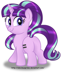 Size: 1024x1216 | Tagged: safe, artist:aleximusprime, part of a set, character:starlight glimmer, species:pony, species:unicorn, cute, equal cutie mark, female, glimmer glutes, glimmerbetes, looking back, mare, plot, simple background, smiling, solo, transparent background