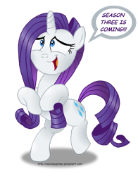 Size: 1024x1308 | Tagged: safe, artist:aleximusprime, character:rarity, excited, hilarious in hindsight, hype, rarity tugs her mane, season 3, simple background, transparent background, tugging