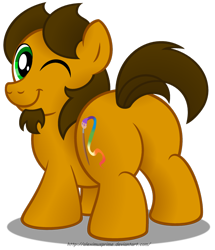 Size: 1024x1191 | Tagged: safe, artist:aleximusprime, oc, oc only, oc:alex the chubby pony, ponysona, species:pony, aleximusbetes, chubby, cute, fat, flank, male, plot, simple background, solo, stallion, style challenge, style emulation, transparent background, wink