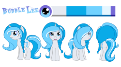 Size: 4000x2244 | Tagged: safe, artist:askbubblelee, oc, oc only, oc:bubble lee, oc:imago, species:pony, species:unicorn, blushing, braid, cute, freckles, heart, heart eyes, ocbetes, plot, reference sheet, simple background, solo, tongue out, transparent background, wingding eyes